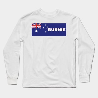 Burnie City in Australian Flag Long Sleeve T-Shirt